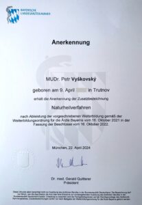Mehr über den Artikel erfahren Zusatzbezeichnung Naturheilverfahren